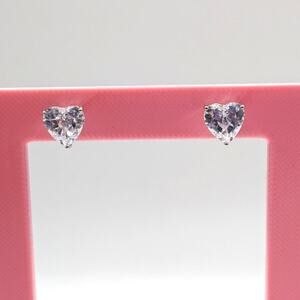 RADIANCE BY ABSOLUTE Heart Cubic Zirconia 925 Sterling Silver Stud Earrings HSN